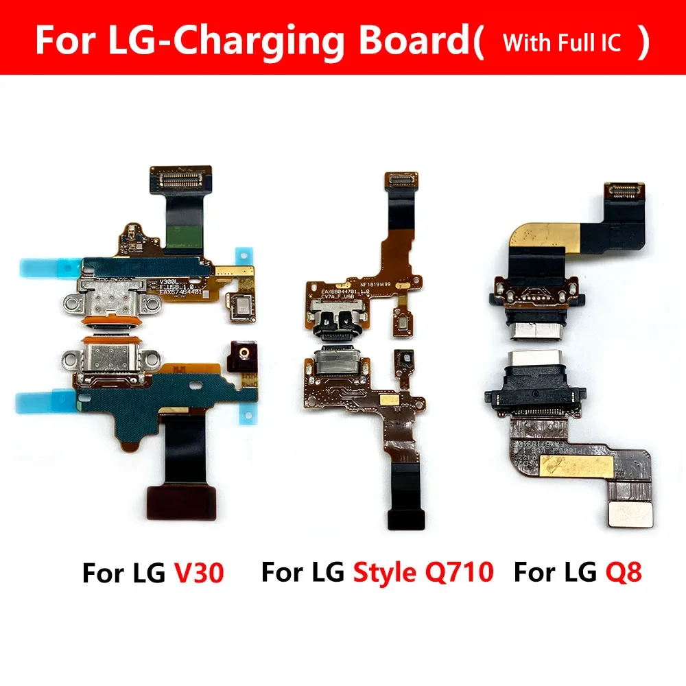 Nuevo Cable flexible de carga de energía USB para LG G6 K22 K41S K42 K52 K51 K61 Q7 Q610 Q8 Q92 Q720 estilo Q710 V30