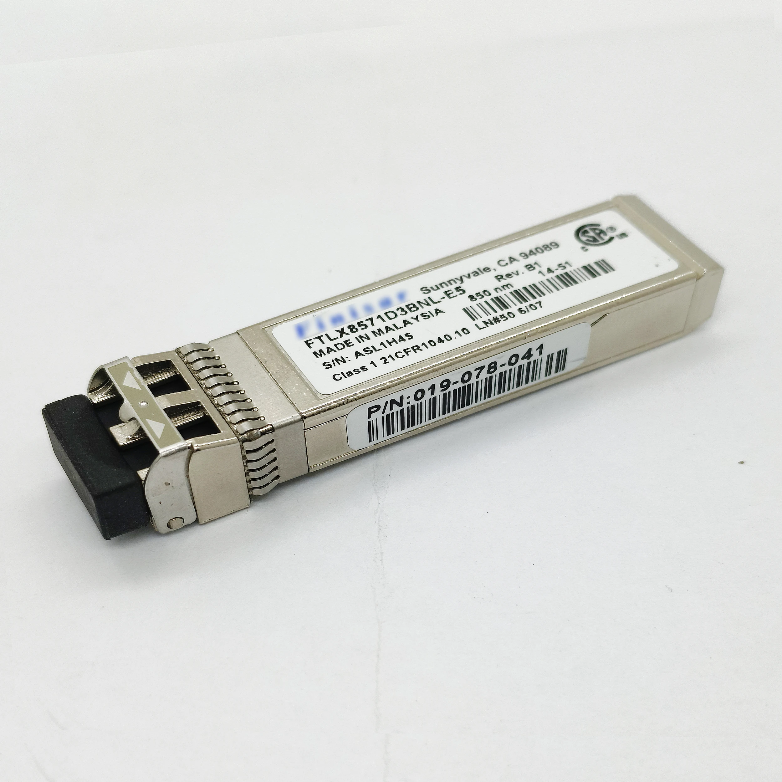 Genuine For Finisar 10GB 300m FTLX8571D3BNL-E5 SR 850nm 0.3km SFP+ MM Duplex LC Transceiver Optical Module