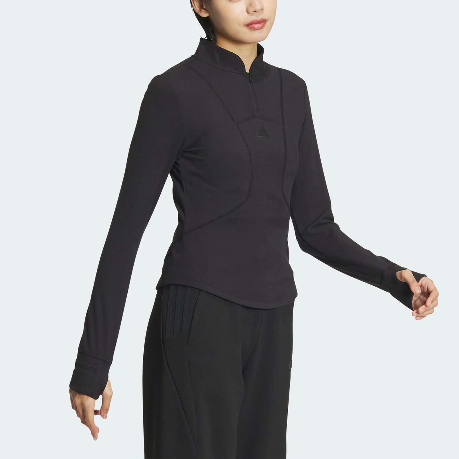 Adidas Originals FUSTL SL TEE Womens Training Tight Long Sleeve T-Shirt IY0699
