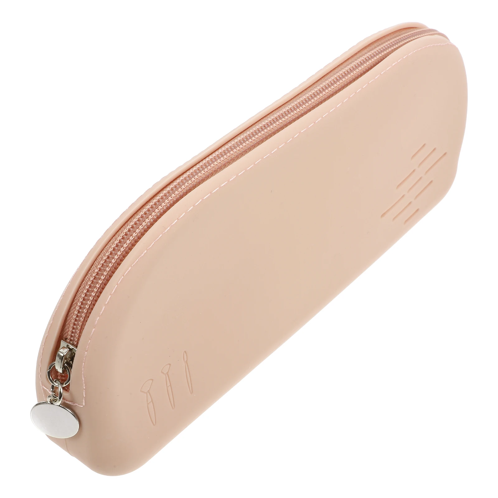 Compact Silicone Makeup Brush Bag Travel Holder Organizer Portable Lightweight Makeup Accessories Storage Bag