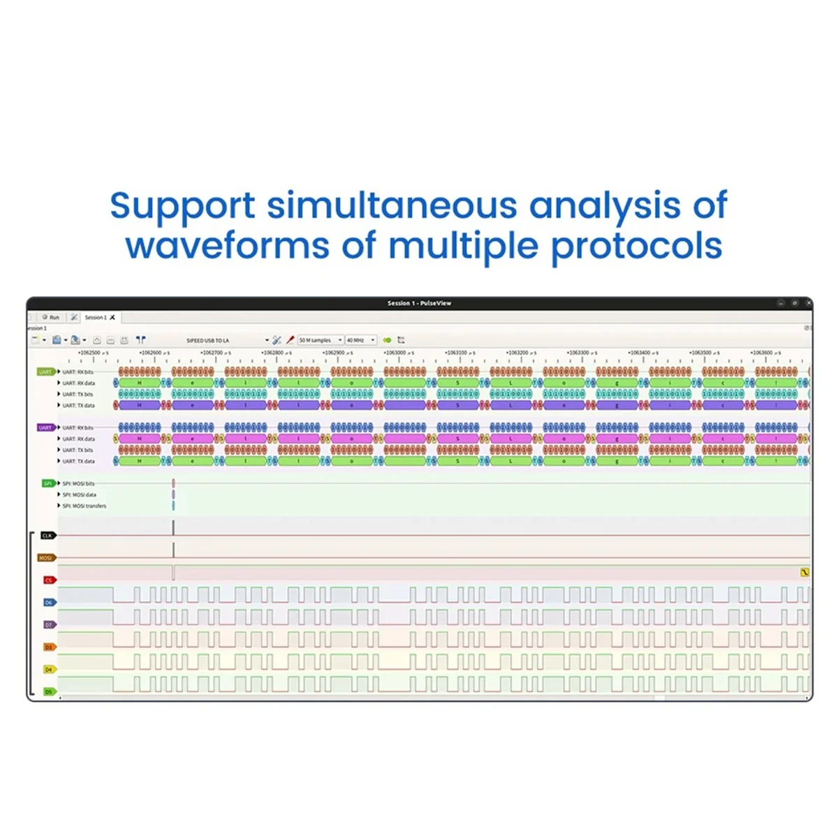 AD41-SLogic Combo 8 เครื่องวิเคราะห์ Slogic DAPLink CKLink Debugger เครื่องมือ CKLink Debugger DAP-Link Debugger UART โมดูล