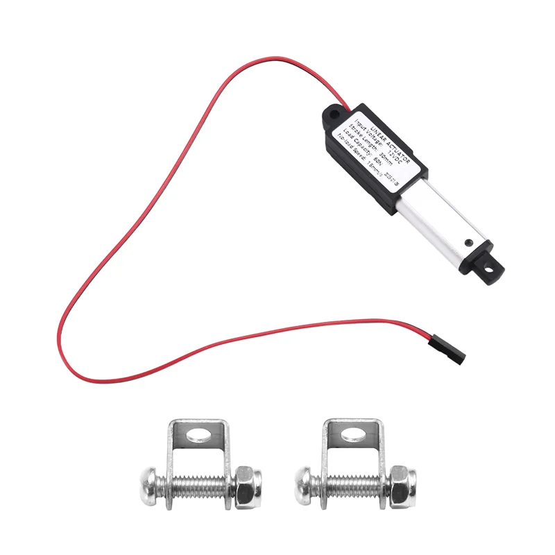 Micro Linear Actuator 1 "จังหวะ,60N/13.5Lb,ความเร็ว 30 มิลลิเมตร/วินาทีมินิไฟฟ้ากันน้ําActuatorมอเตอร์Linear Actuator 12V-AT64
