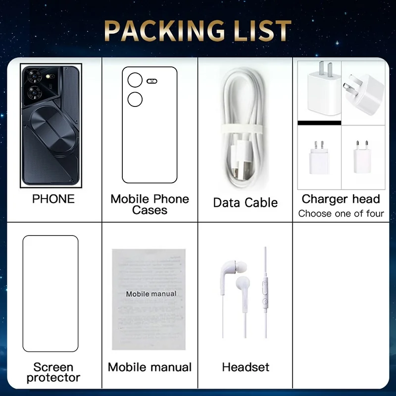 Pova5 Pro Global Version Smartphone 5G 7.3 Inch 16GB+1TB Android 13 Phone 50MP Cam 6800mAh Battery celulares 10 Core Super Phone