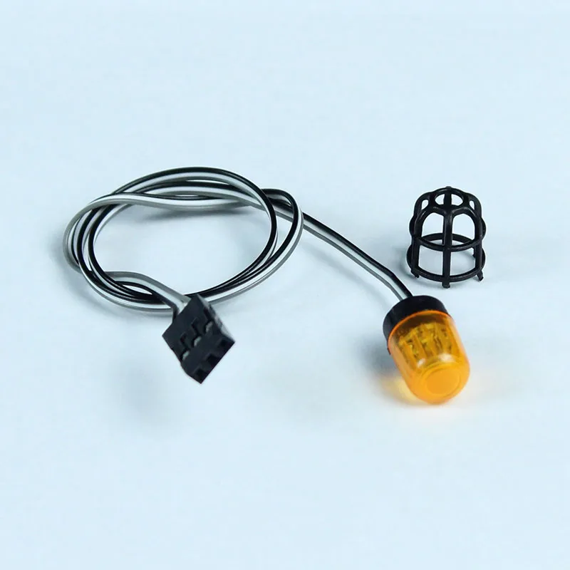 1:14th Scale 1pcs LED Simulation Rotating Light Warning Lamp for Tamiya RC Truck SCANIA 770S R620 VOLVO BENZ Arocs MAN TGX Car