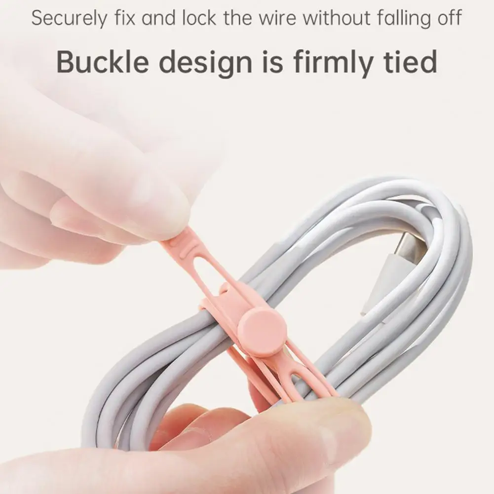 Fixed Convenient Silicone Cable Management Organizer Desktop Accessories