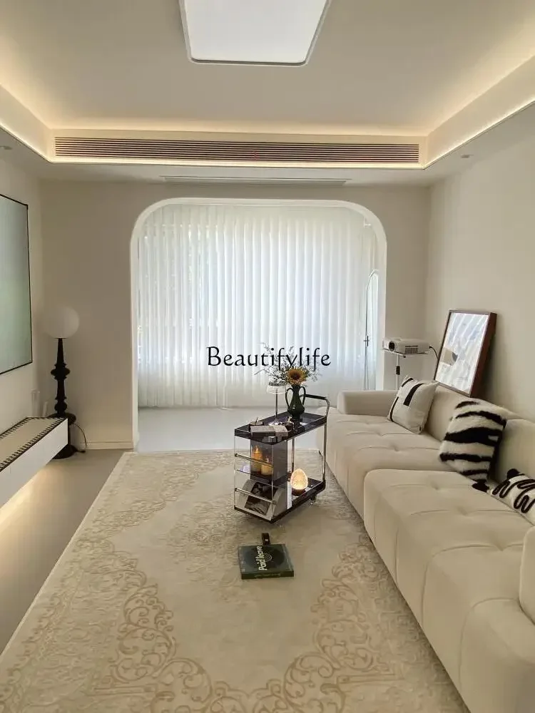 FGLight luxury living room sofa side mobile trolley acrylic rack