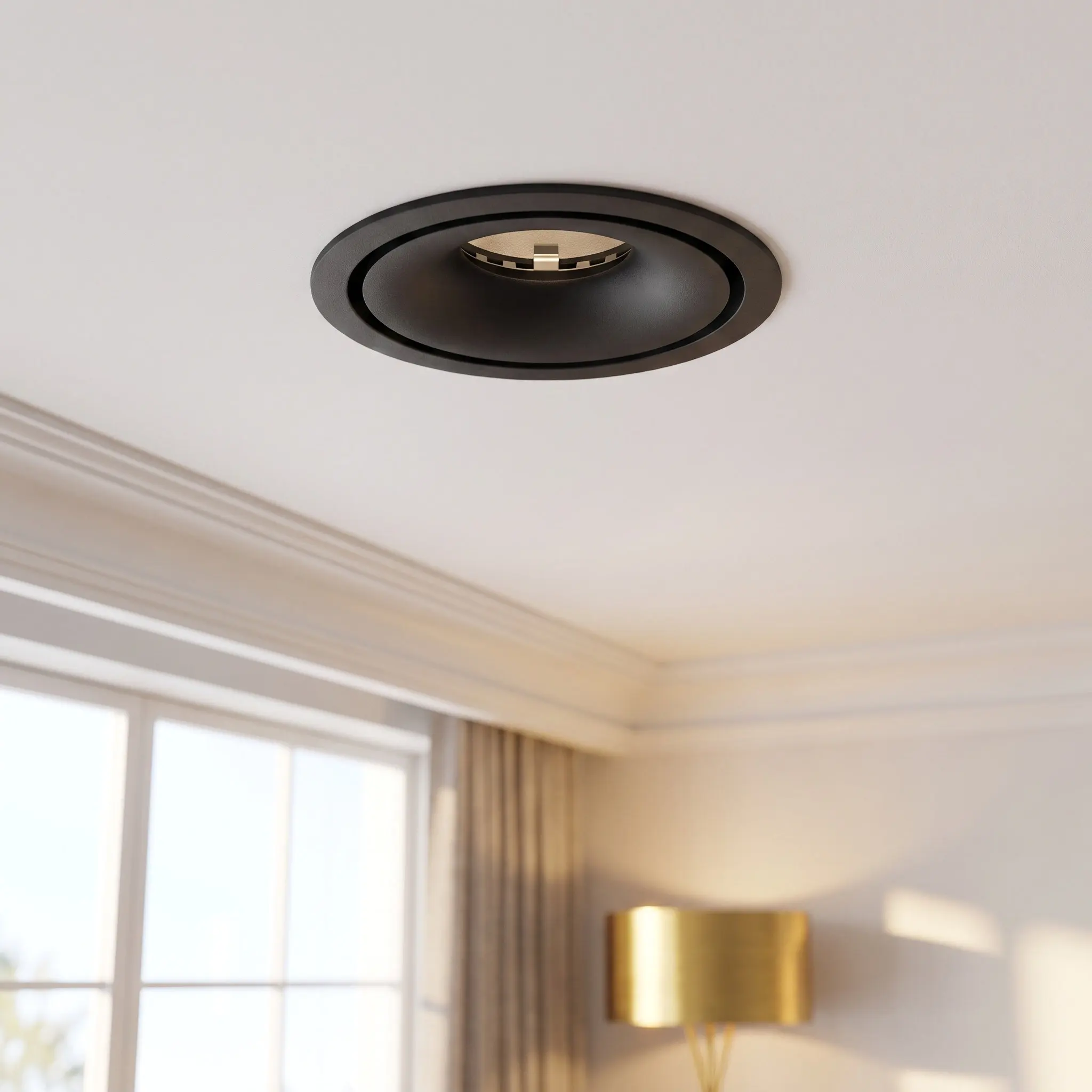 Metal Round Recessed Light Trim Holder MR16 GU10 Ceiling Downlight Lampshade Replacement