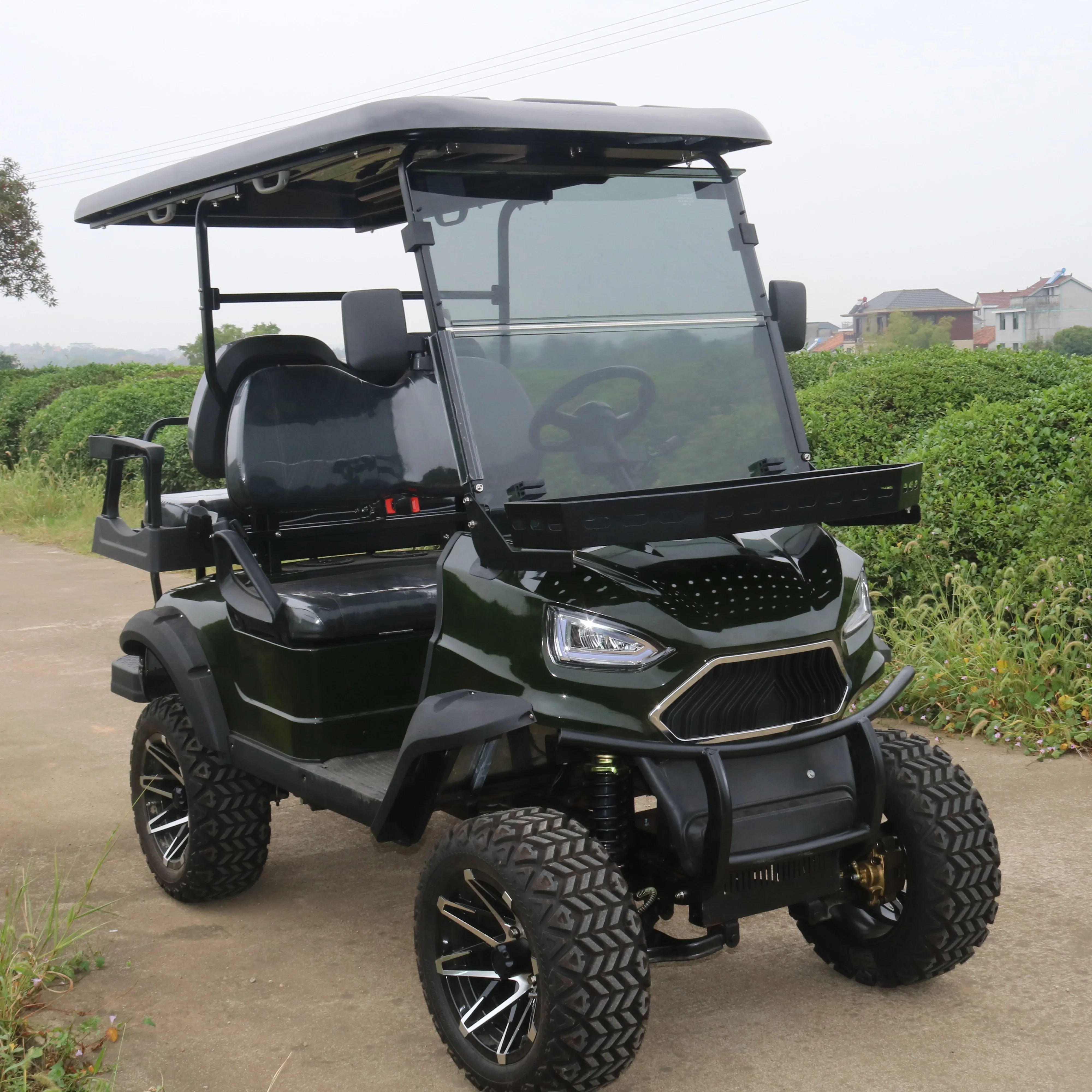 Original 4 Seater Mini Low Chassis Outdoor Green Custom Electric Golf Carts For Sale