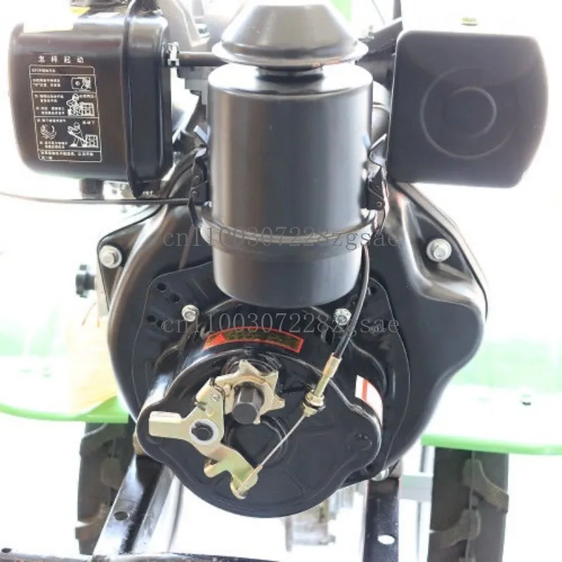 متوفر في المخزون محراث صغير كرنك يدوي بداية خالية من السحب 173/178/186/188/195F محرك ديزل مبرد بالهواء ستة مخالب نموذج جديد