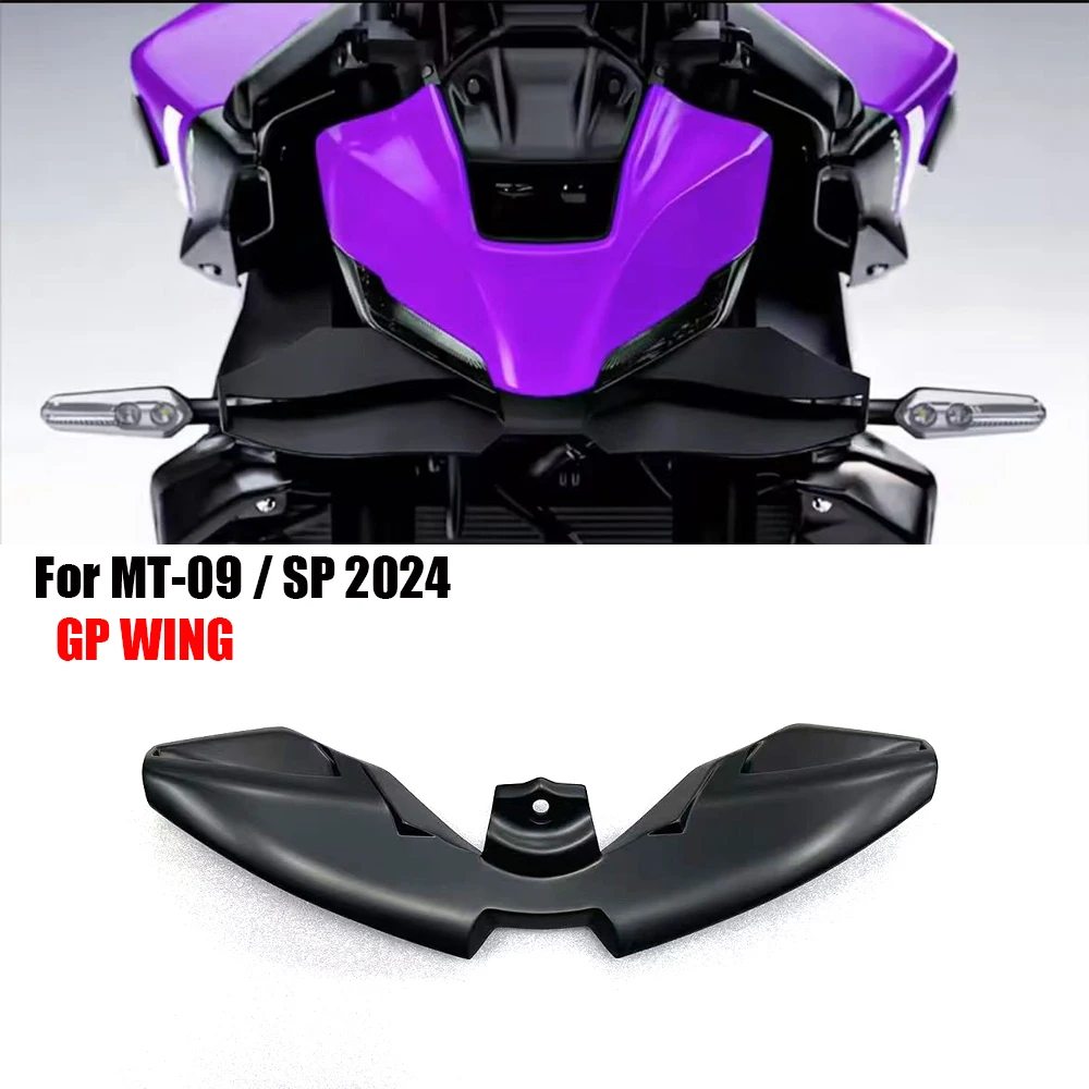 

For MT-09 MT09 SP 2024 2025 Motorcycle Carbon Downforce Naked Frontal Spoilers Winglet Aerodynamic Wing Front Spoiler Kit