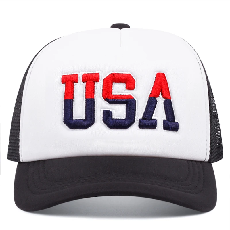 2024 New Hat USA Letter Embroidered Baseball Cap Men\'s And Women\'s Fashionable Snapback Outdoor Sports Sun Hat