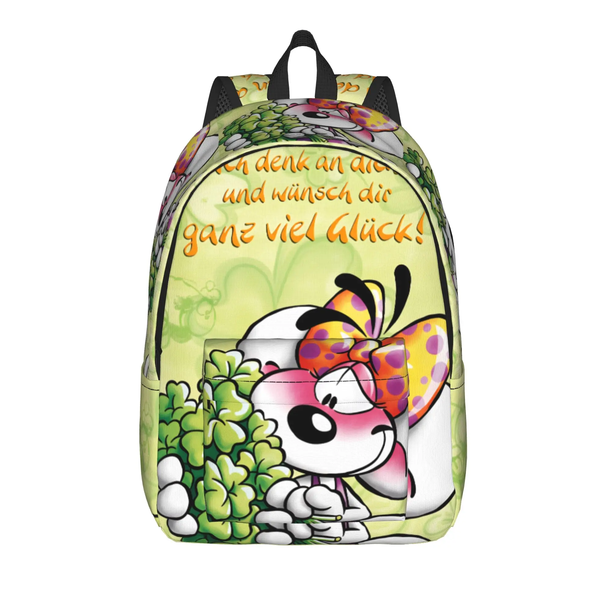 Diddl Cartoon Sleep Backpack Men  Print Backpacks Polyester Novelty School Bags Hiking Colorful Rucksack