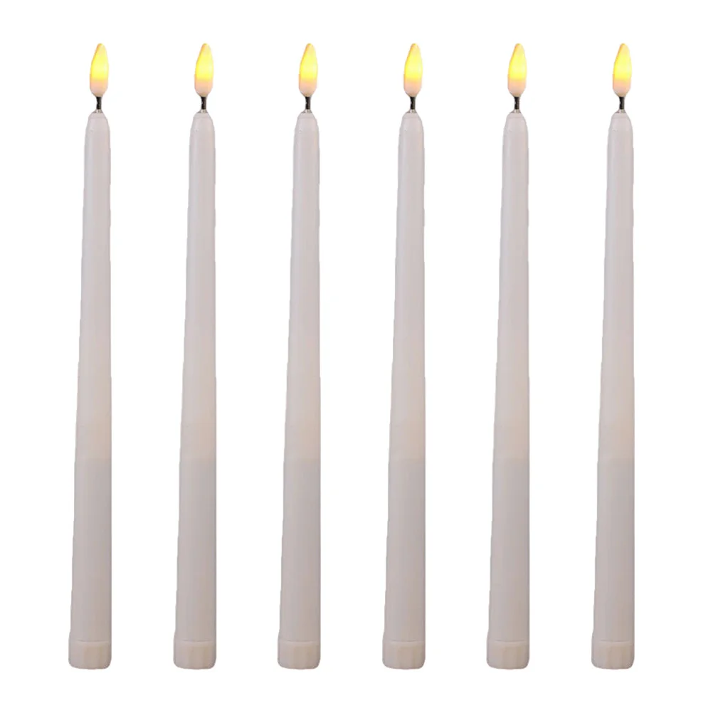 6 قطع من مصابيح LED الإلكترونية ذات تأثير واقعي وامض لتزيين حفلات الهالوين وحفلات الزفاف والمنزل