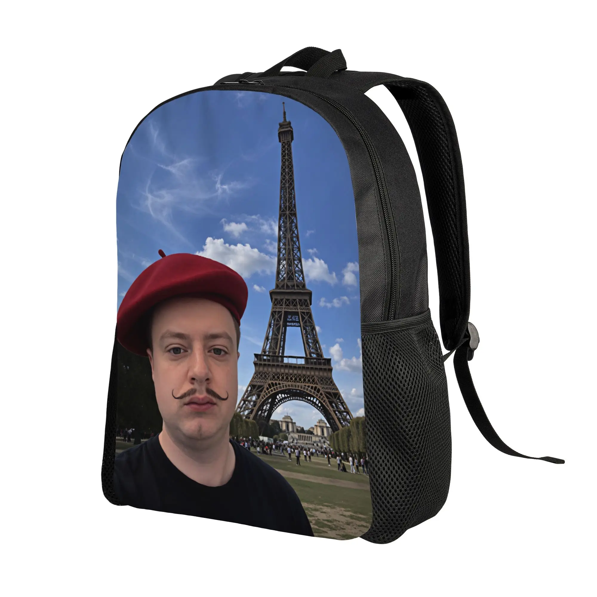 Mellstroy the Eiffel Tower Backpack  Elegant Backpacks Teen College Print School Bags Designer Rucksack