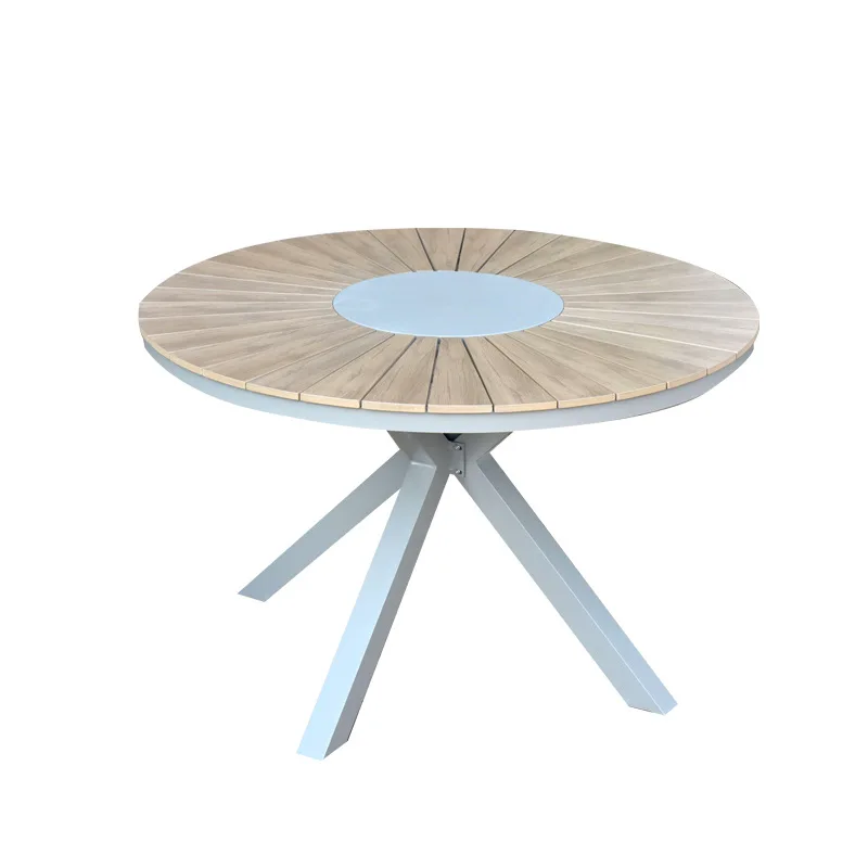 

Nordic outdoor wood tables and chairs courtyard balcony leisure outdoor furniture garden villa outdoor