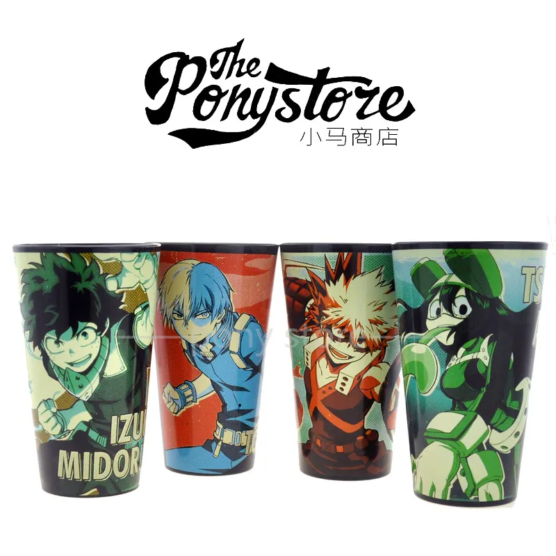 

Anime My Hero Academia Bakugou Katsuki Todoroki Shoto Midoriya Izuku Asui Tsuyu Cosplay Cartoon Water Glass Mascot Ambitus Gift