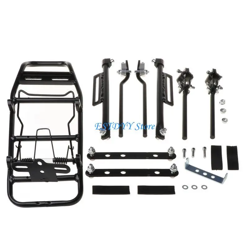 

G6DE Rear Bike Rack, Universal Mountain Fat-tire Bike Cargo Rack Aluminum Alloy Equipment Bike Rear Rack