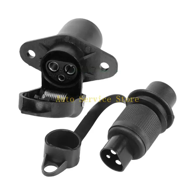 462A Reliable 3 Trailer Connector ABS Material For Tractor Caravans Accessories
