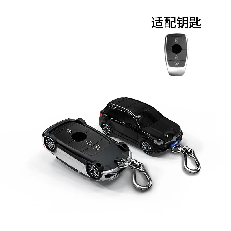 For Benz GLC Car Model Key Case for Mercedes Benz A C E S G Class GLC CLE CLA GLB GLS W177 W205 W213 W222 X167 AMG Key Cover Fob