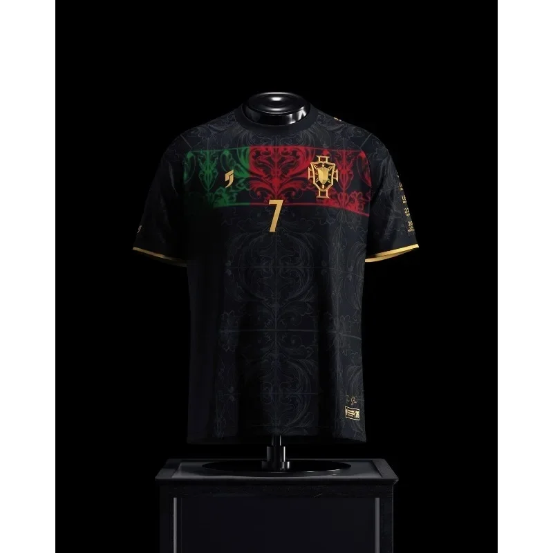 Cristiano Ronaldo Portugal Jersey Top Men T Shirt Women Tee Boys Top Children Parent Child Quick Dry Short Sleeves Kids Tshirt
