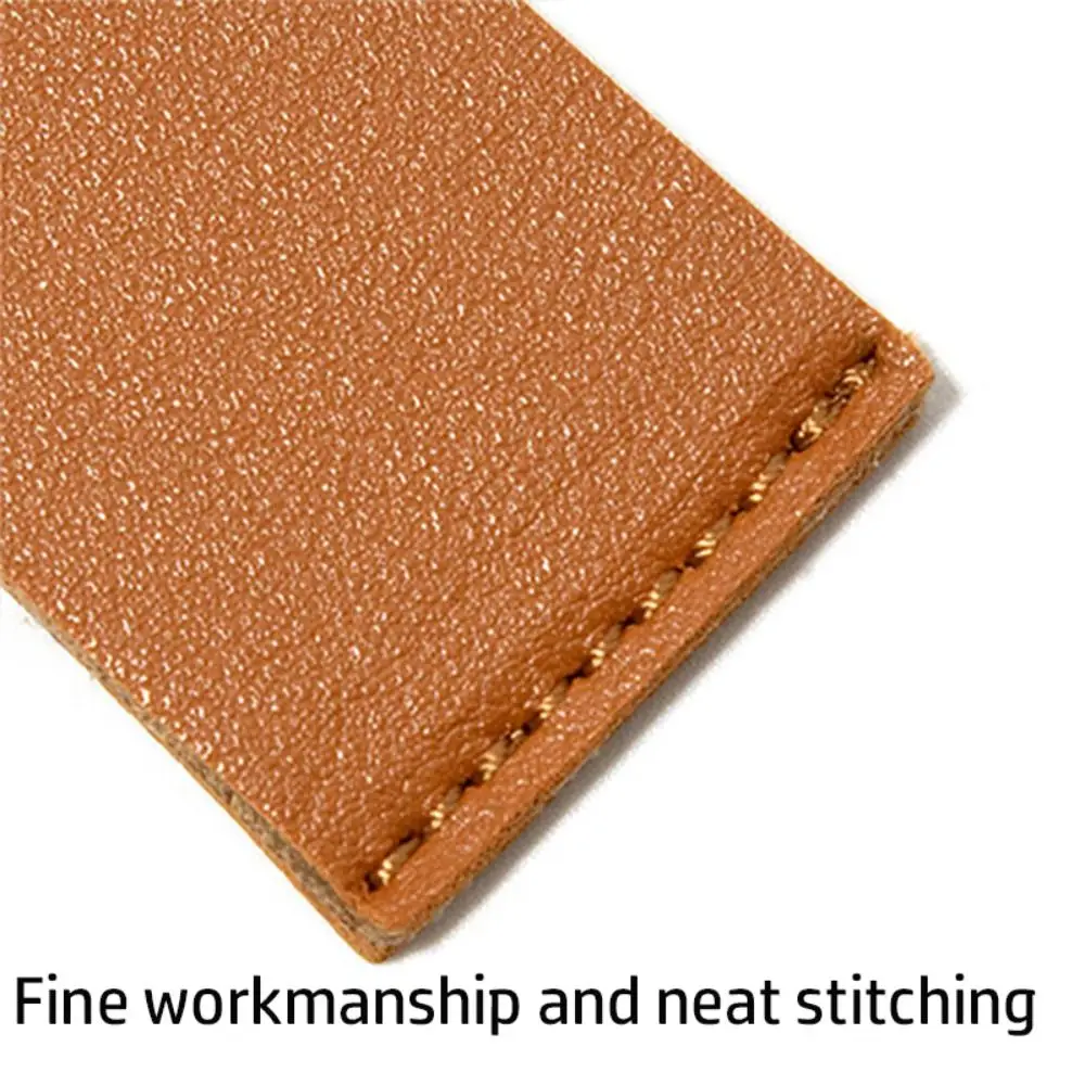 

Fashion Handmade Bookmark Solid Color PU Leather Notepad Label Book Corner Protector School Office Supplies