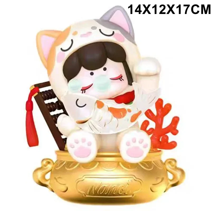 Original 17CM High Lucky Cat Series Blind Box Toys Model Confirm Style Cute Anime Figure Gift Surprise Box