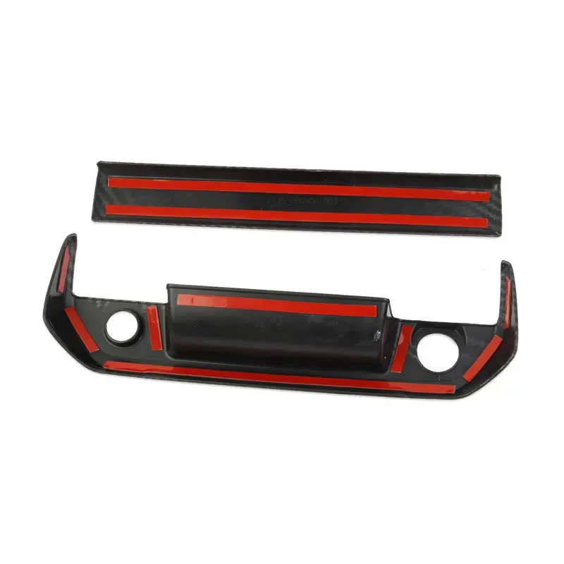 1 مجموعة لشروليه كولورادو جي إم سي كانيون 2023-2025 الخارجي الخلفي الجذع الباب الخلفي غطاء مقبض الباب الكسوة ABS الملحقات الواقية