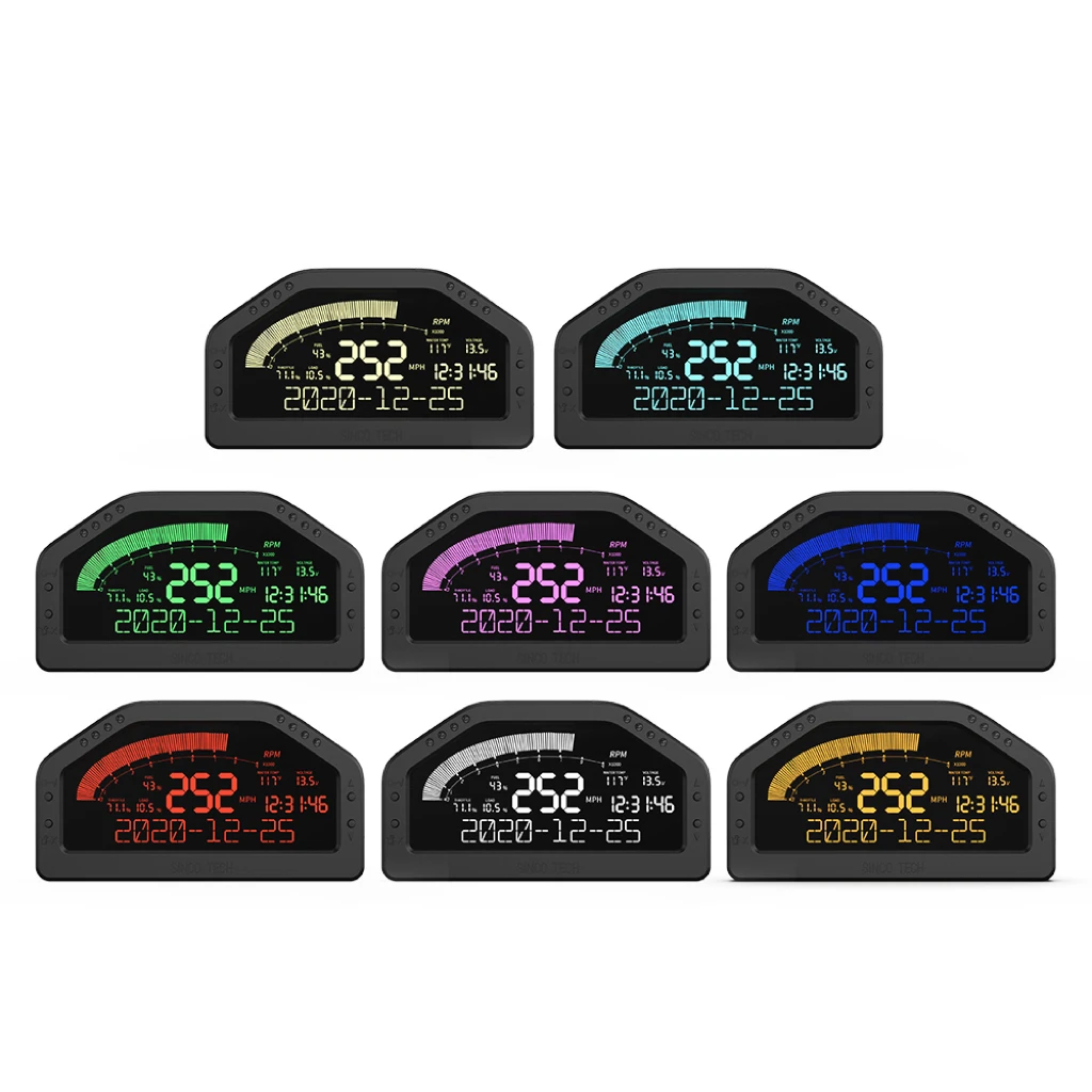 DO921 Car Dash Race Dashboard 7 Color  Display OBDll For Blue-tooth Multicolor Screen Gauges