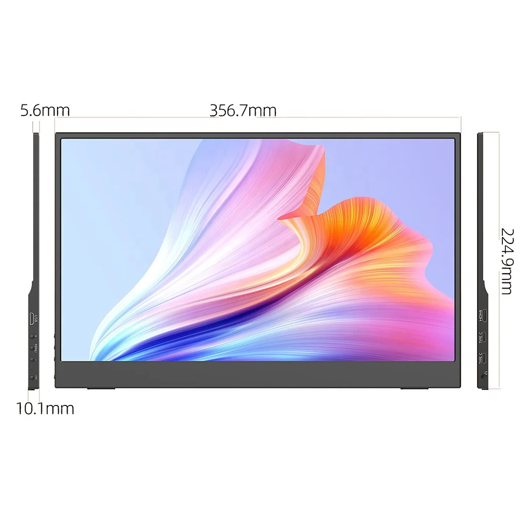 Оптовая продажа с фабрики, игровой монитор с разрешением 1920*1080, внешний ЖК-дисплей для ноутбука, Full HD, IPS, дорожный монитор