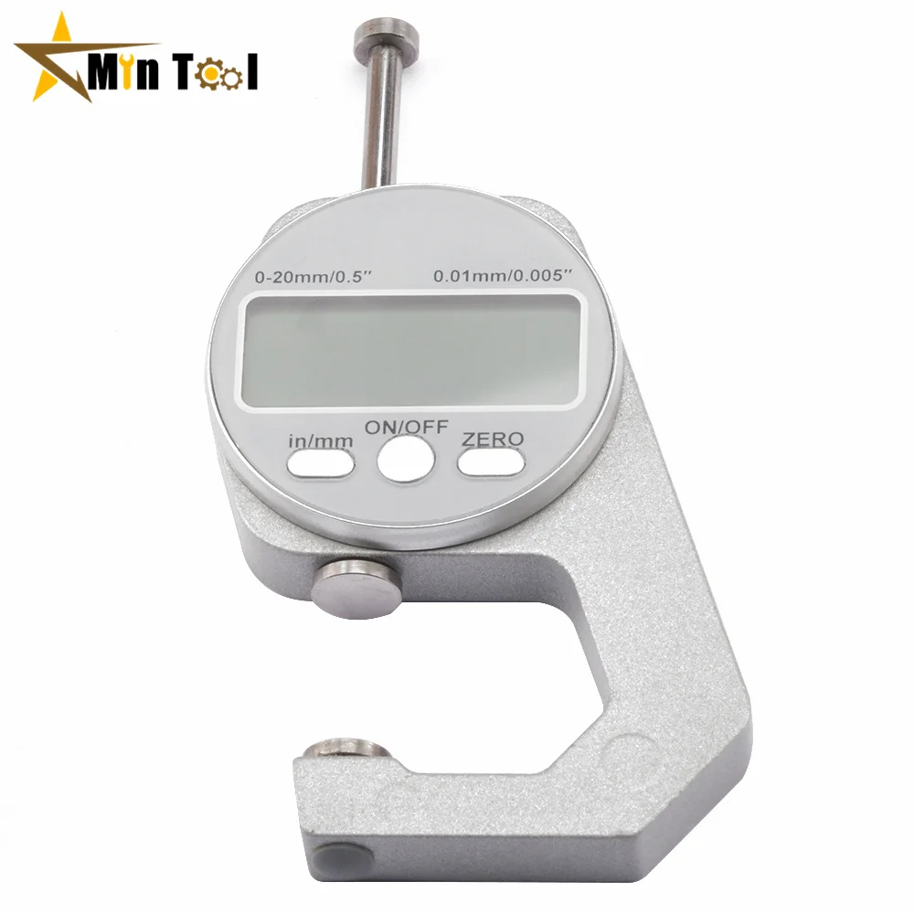 

Digital Display Thickness Gauge Zinc Alloy Electronic LCD Micrometer Metric Imperial Wall Thickness Measurement Woodworker Tool