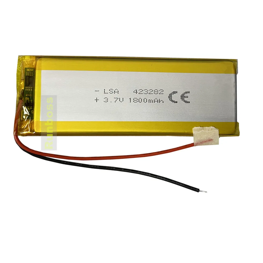 1-10PCS 423282 423482 3.7V 1800mAh Lithium Polymer Battery Rechargeable Batteries for iPhone 4S MP4 DVD GPS Navigation LED Light