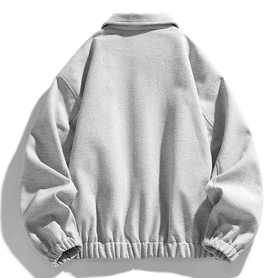 9XL Plsu Size Cargo Jacket Men Lapel Coat Fashion Casual Colid Color Jacket Male O-neck Coat Big Size 9XL