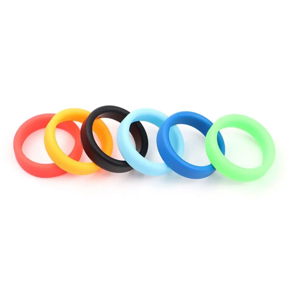 1/3Pcs Thick Flat Silicone Rubber Ring Tightle Diameter 35mm Stretchable Wheel Ring  Silicone Luggle Wheel Hoops