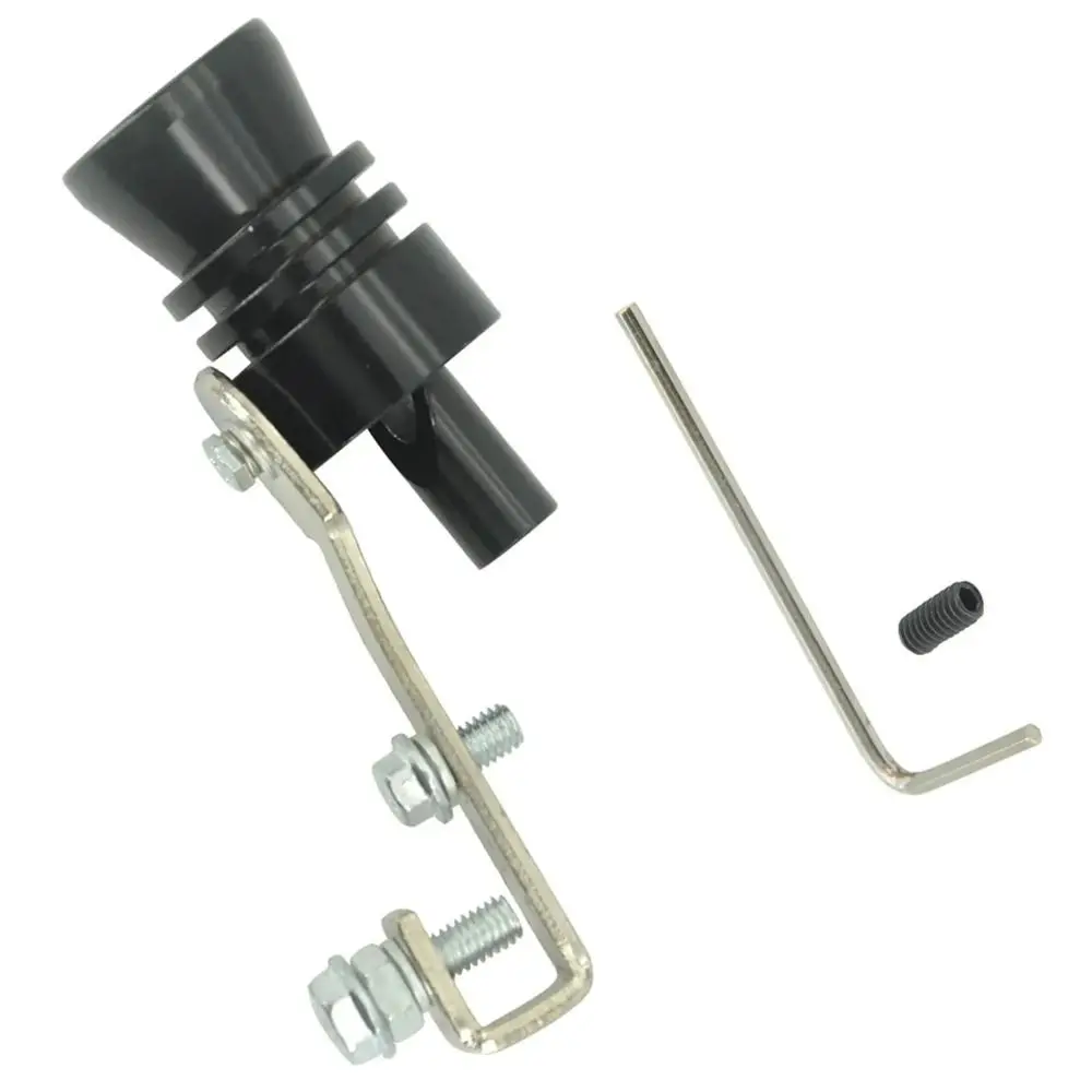 1 قطعة اكسسوارات السيارات الجديدة الصوت صافرة مركبة تجديد العالمي الصوت محاكي S/M/L/XL العادم الأنابيب الخمار جهاز السيارة