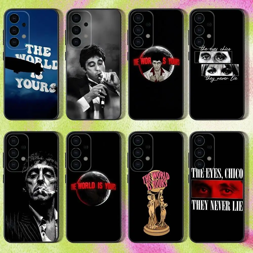 

S-Scarface 1983 Film Phone Case For Samsung S25,S24,S21,S22,S23,S30,Ultra,S20,Plus,Fe,Lite,Note,10,9,5G Black Cover
