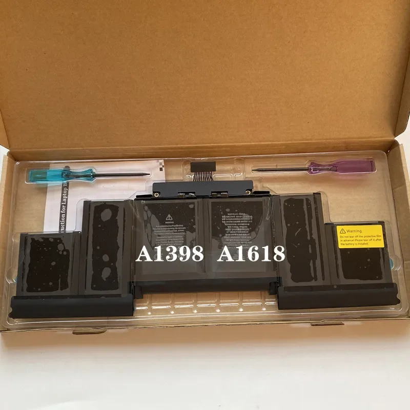 애플 맥북 프로용 노트북 배터리, 15 인치 레티나 A1398 미드 2015 EMC 2909 EMC 2910 A1417 A1494, A1618, 신제품