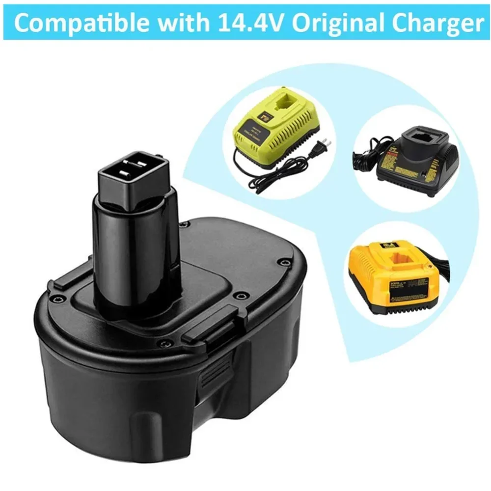Инструмент для замены аккумулятора NIMH 14,4 В для DeWalt 12800 мАч DC9091 DE9038 DE9091 DE9092 DW9091 DW9094