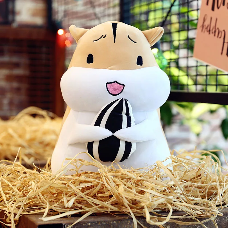 

Cute Hamster Plush Toy Pillow Doll Hugs Melon Seeds Hamster Year Mascot Holiday Gift