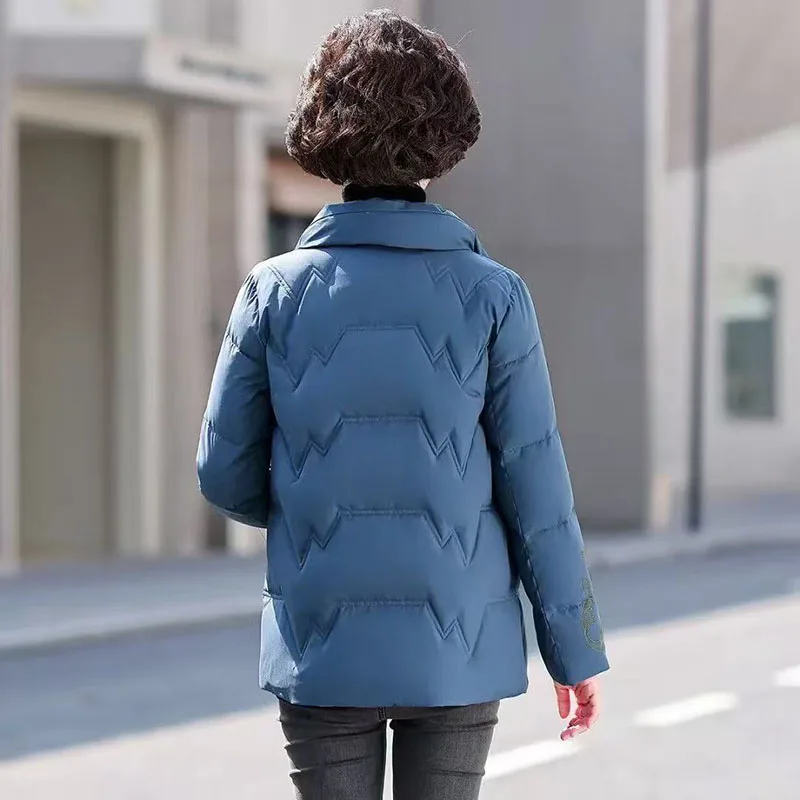 Damska parka puchowa, ocieplana bawełną, kurtka dziewczęca, średniej długości płaszcz, odporne na zimno i ciepłe ubrania zimowe 2025, nowa kurtka dla kobiet w średnim wieku.