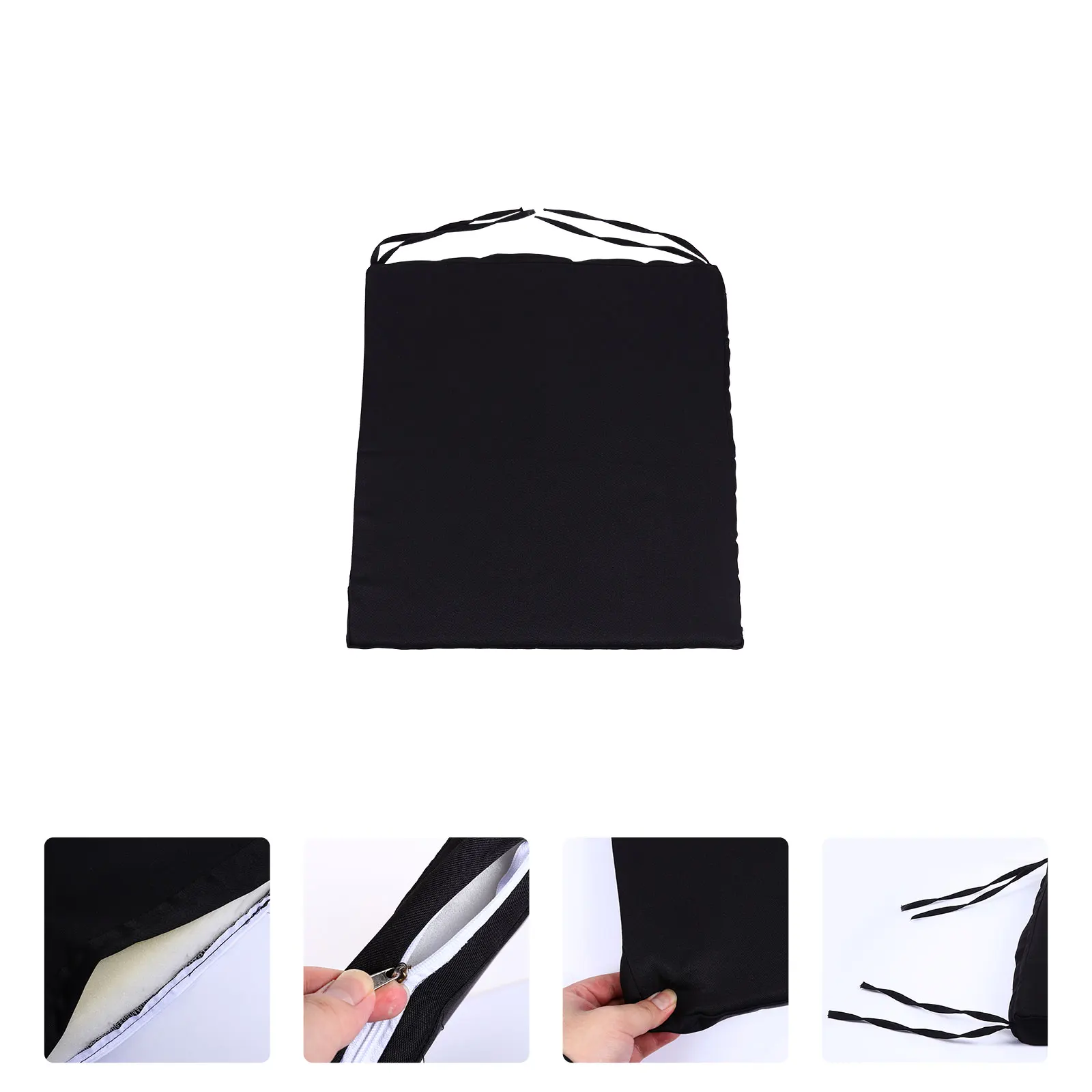 

Waterproof Chair Pad Square Seat Cushion for Office Smooth Zipper Practical Durable Fits Hip Relieves Fatigue Chair