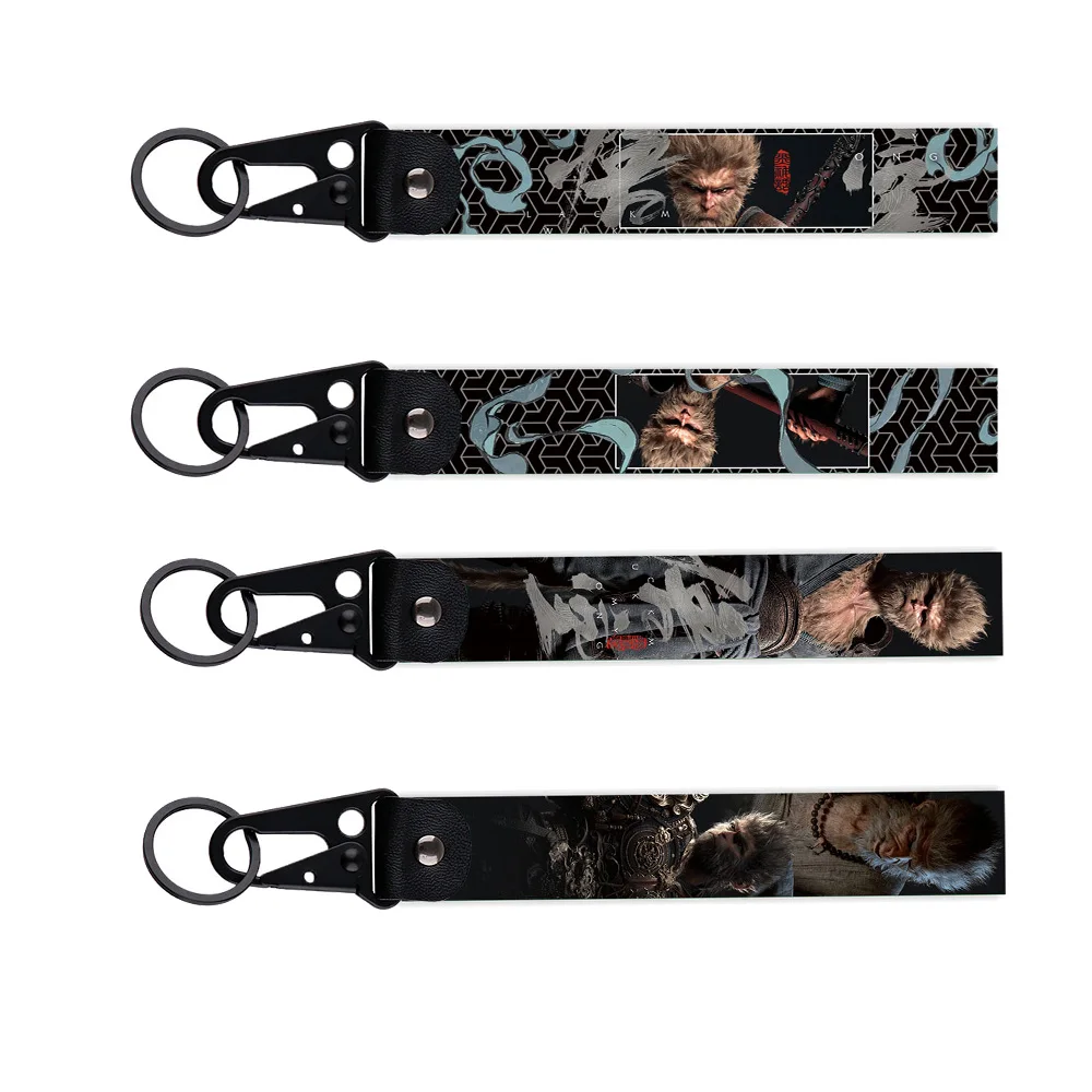 1Pcs Cool Game Monkey King Wukong Key Fobs Holder Keychain for Men Women Key Ring Key Tag Bags Accerssories Chaveiro