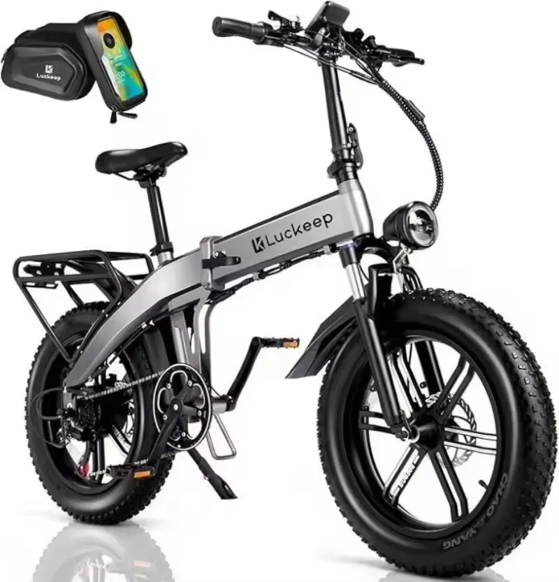 

Folding Electric Bike for Adults,1200W Peak Motor,28MPH 60 Miles,Fat Tire Foldable Ebike w/ NFC/Anti-Theft/Hydraulic Brakes/APP