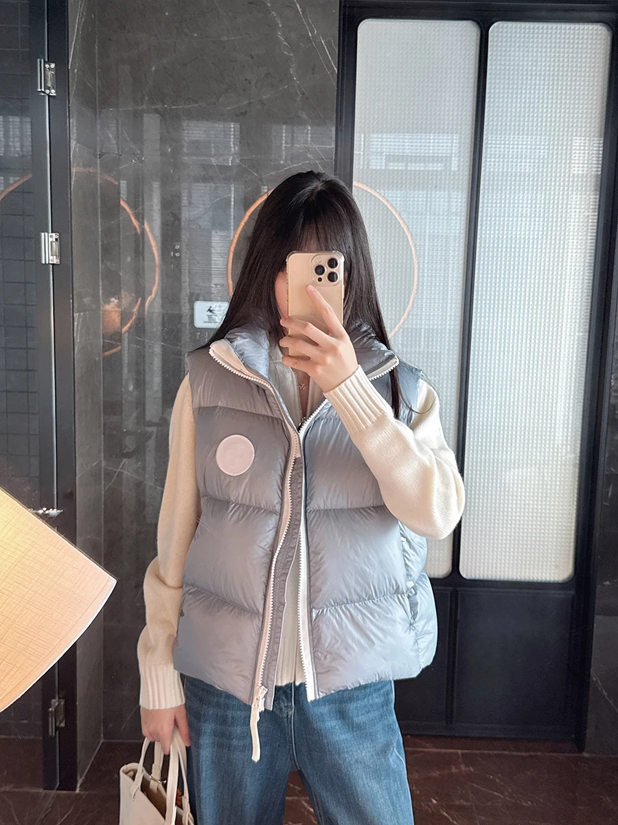 

Классический женский утепленный пуховый жилет White Label: легкий, осенне-зимний, однотонный, для повседневной носки