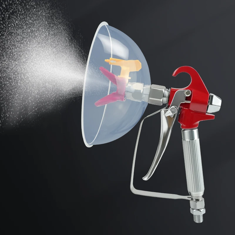 Airless Spray Gun Connector Windproof and Splash Proof Circular Shield 10 inch Extension Rod Airless Spray Nozzle Shield 517 Tip