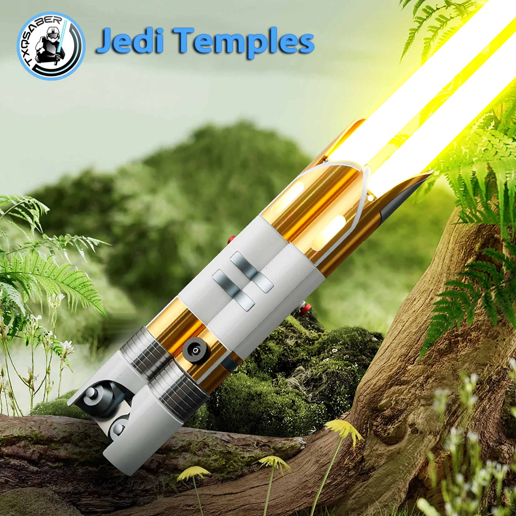

TXQSTUDIO Lightsaber Replica Jedi temples Cross Guard SDRGB NeoPixel Metal Hilt Led Blade Cosplay Toys for Adult Laser Sword