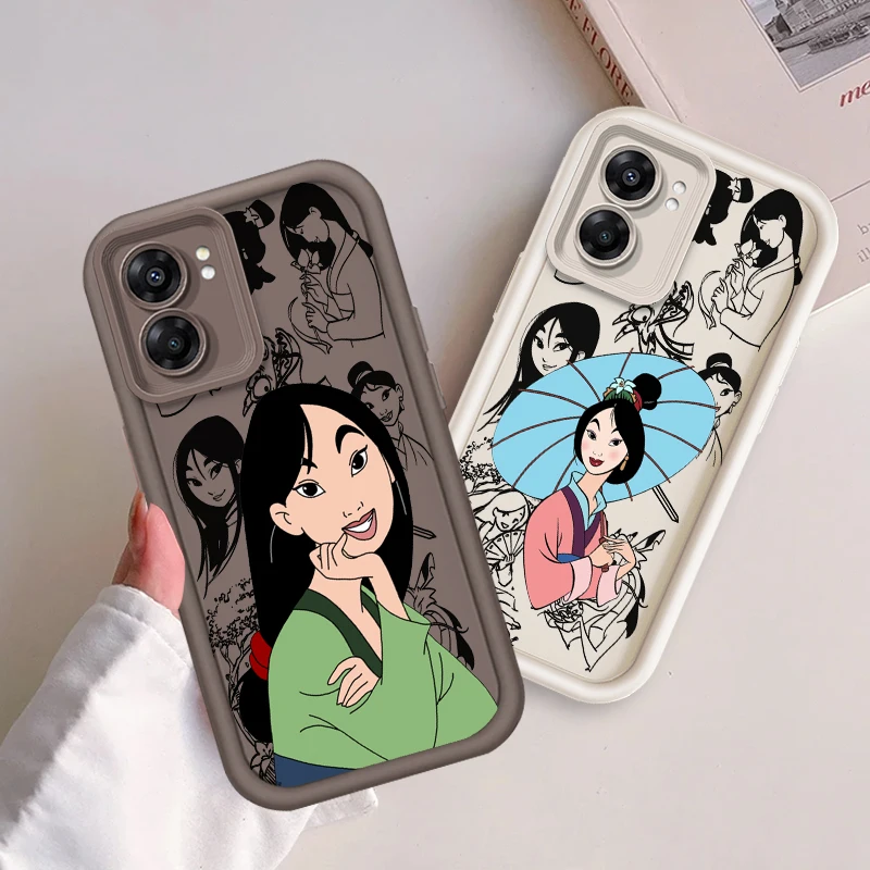 

Cool Mulan Movie Cartoon For OPPO A98 A78 A94 A76 A74 A58 A55 4G 5G A9 A53 2020 A36 Eye Ladder Cover Capa Fundas Phone Case