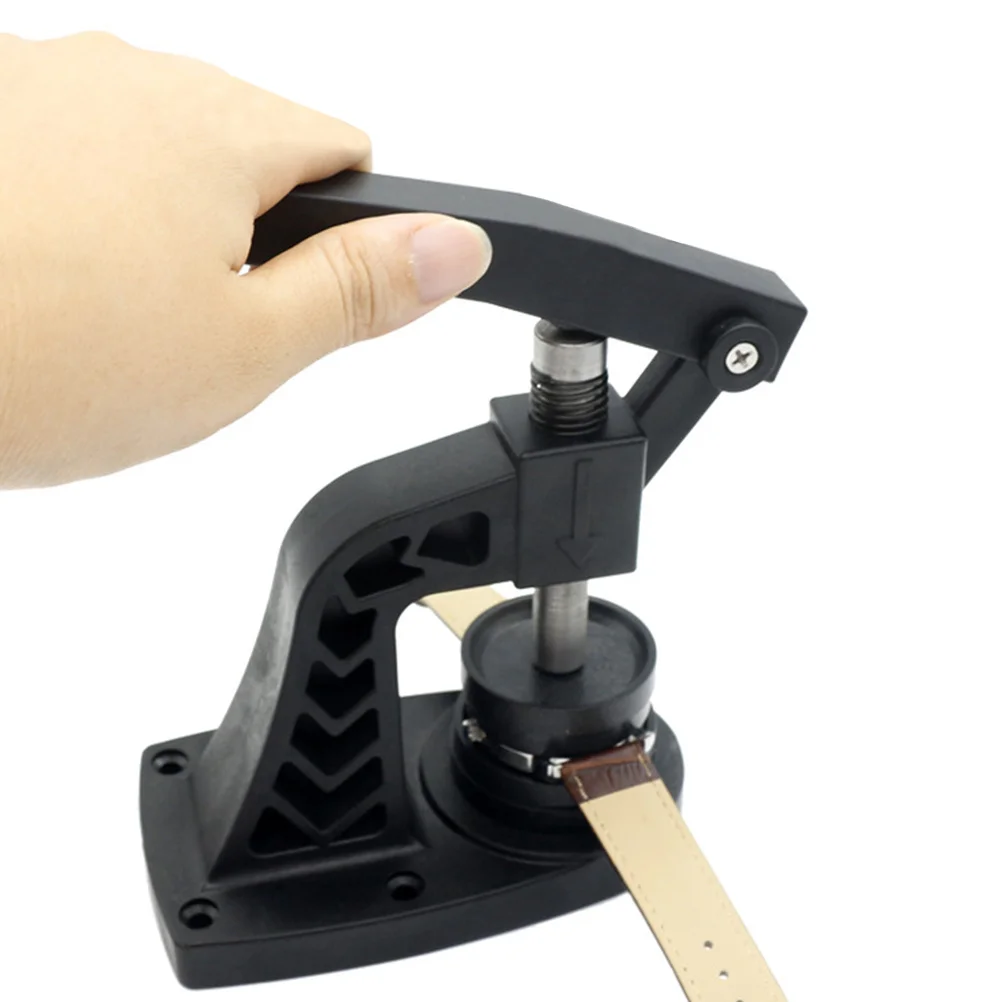 

1Pcs Watch Press Tool Professional Black Durable Metal Press Set Remover Back Case Closer Crystal Glass Fitting Watch