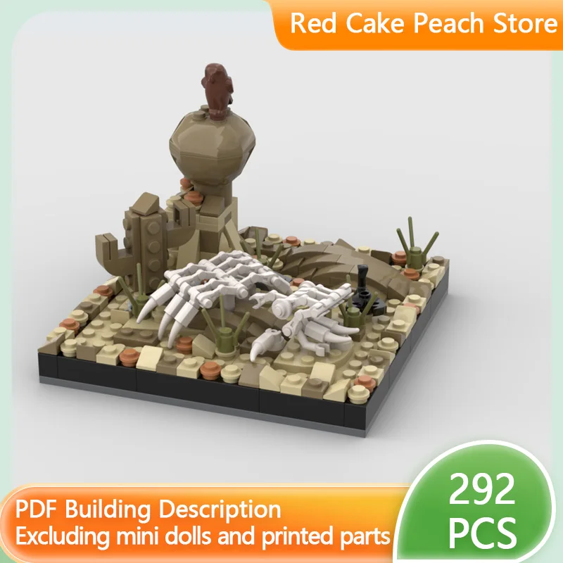 

City Street View Model MOC Building Bricks Mini Desert Diorama Modular Technology Children Holiday Gifts Assemble Toys Suit