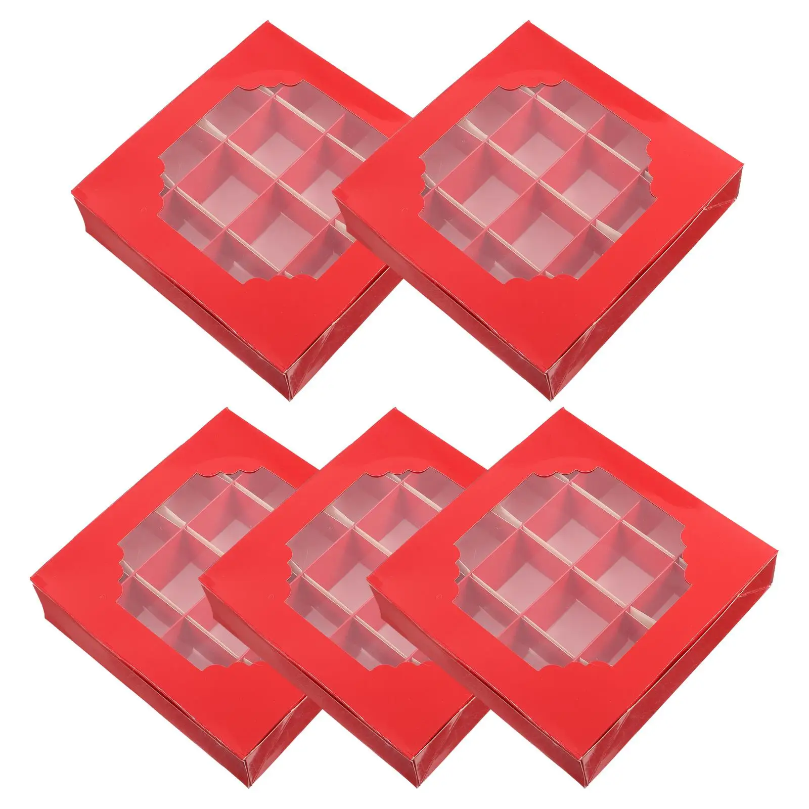 

5 Pcs Chocolate Rose Box Small Valentine Boxes Cupcake Wrappers Wedding Candy Paper