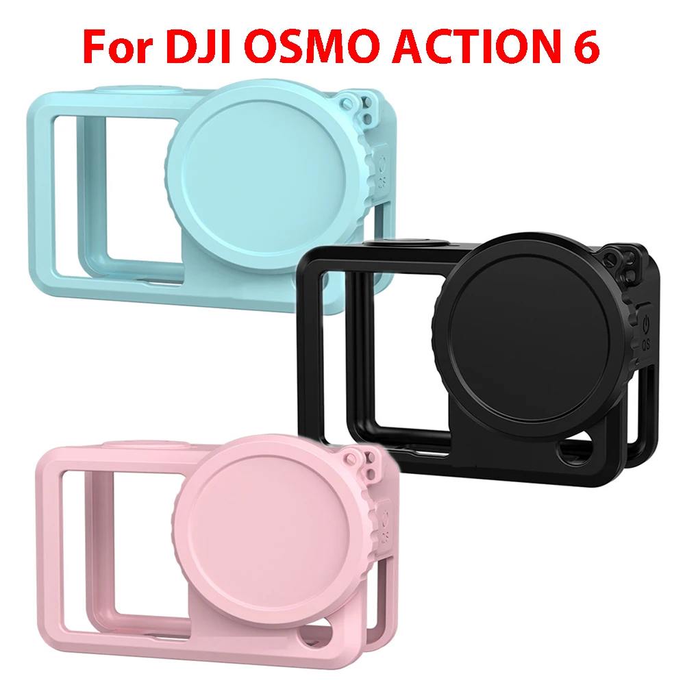 

For DJI OSMO ACTION 6 Silicone Protective Case Lens Cover Dustproof Shockproof Action Camera Accessories